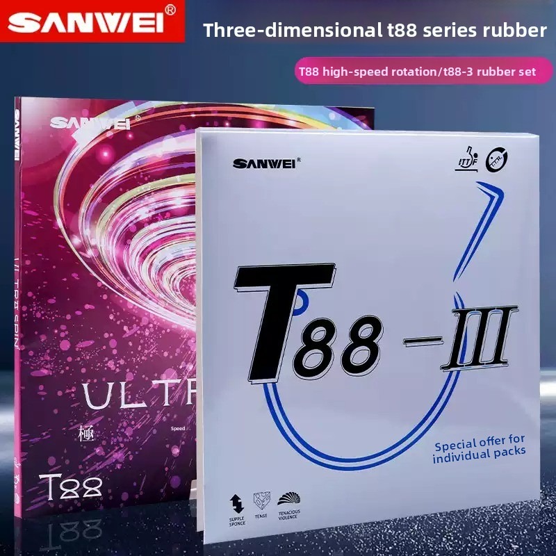 Table Tennis Spin - Sanwei T88 ULTRA-Spin T88-3 Karet Tenis