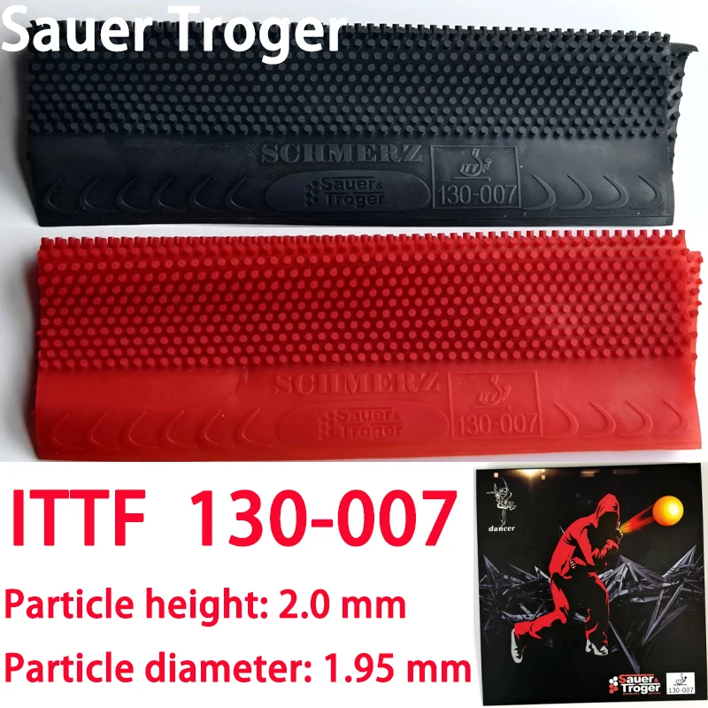 Table Tennis Spin - Sauer Troger Dancer 007 Karet Tunggal